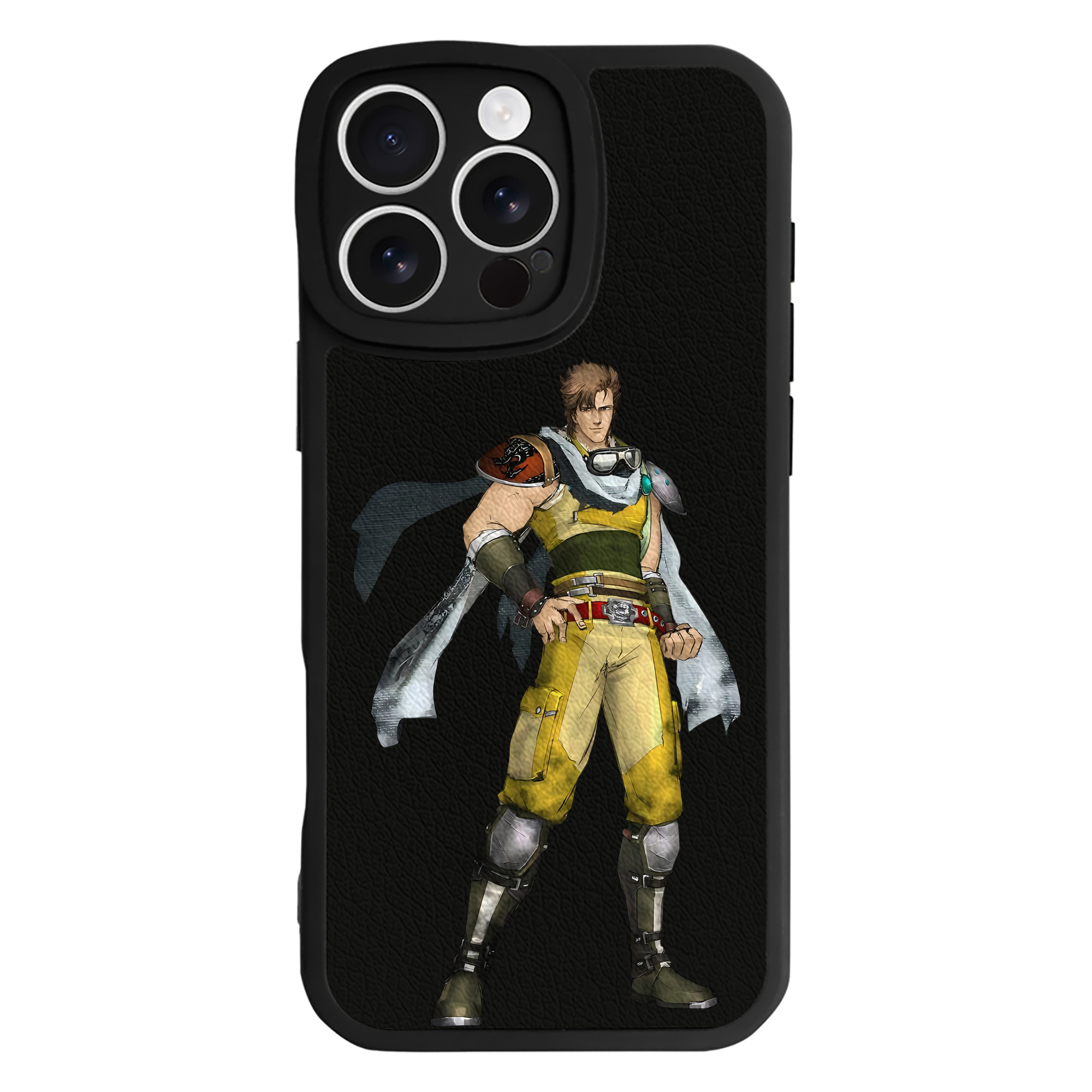 （画像用） 北斗の拳 Fist of the North Star 【iPhone 16シリーズ対応】シリコンスマホケース（レザー調） 材質：シリコン